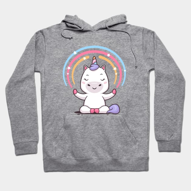 Unicorn Yoga Hoodie by zoljo